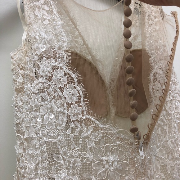 Ella Rosa Beaded Tulle Wedding Gown - Picture 6 of 8